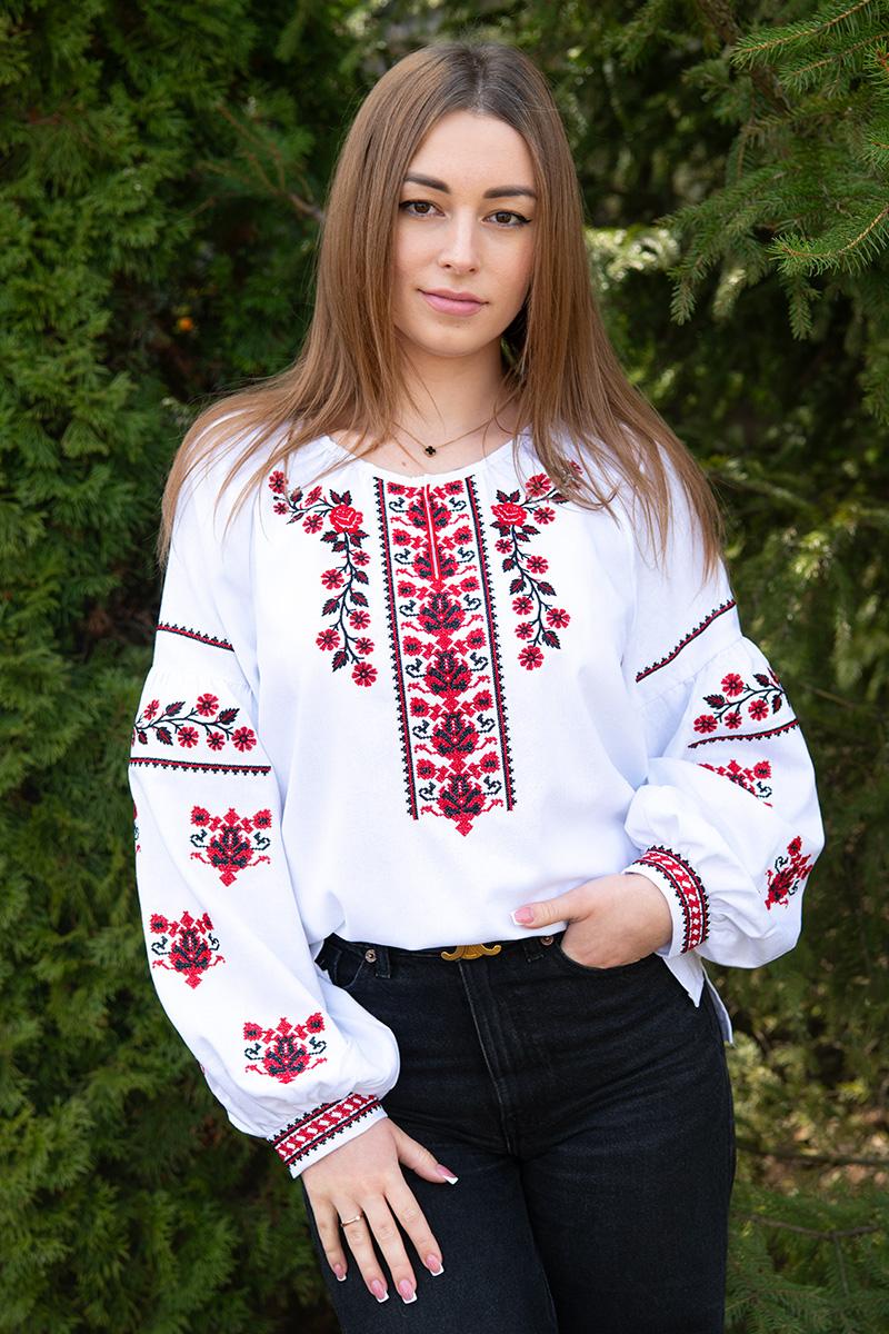 Вишиванка жіноча, біла 301068193-001