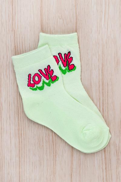 Шкарпетки для дівчаток, салатові 6020009205-034