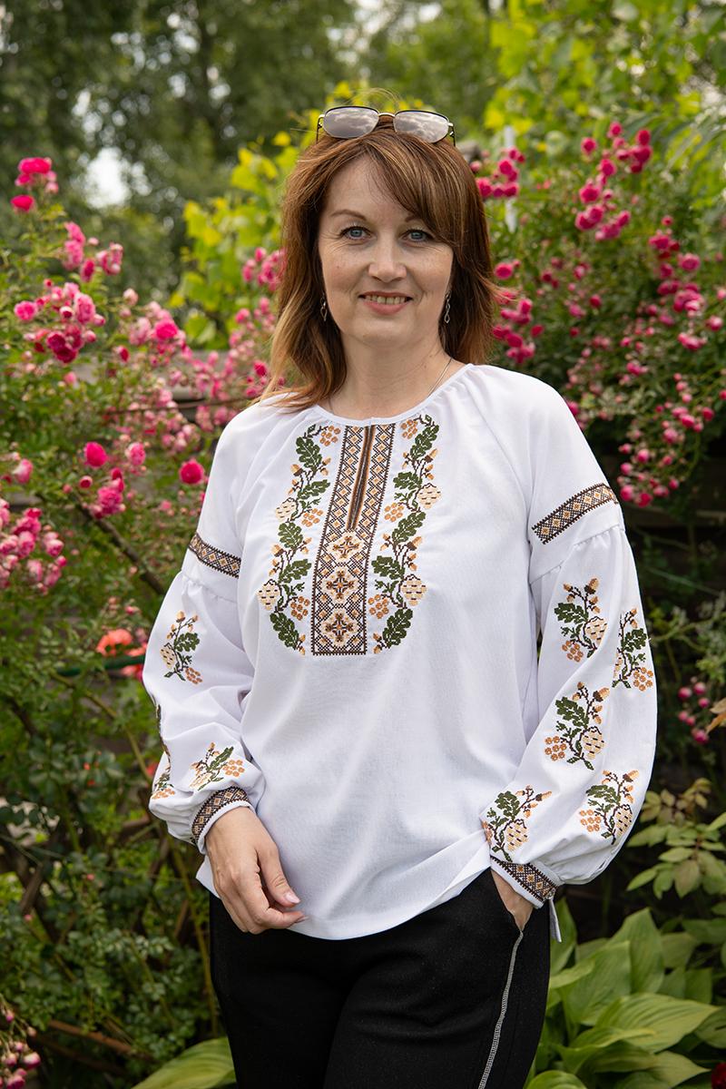 Вишиванка жіноча, біла 301053193-001