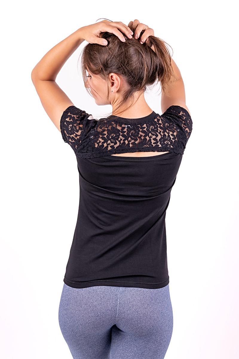 Блуза женская с шелкографией (енот), серый меланж 300987111-191