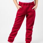 Детские теплые штаны, красные 030366204-007