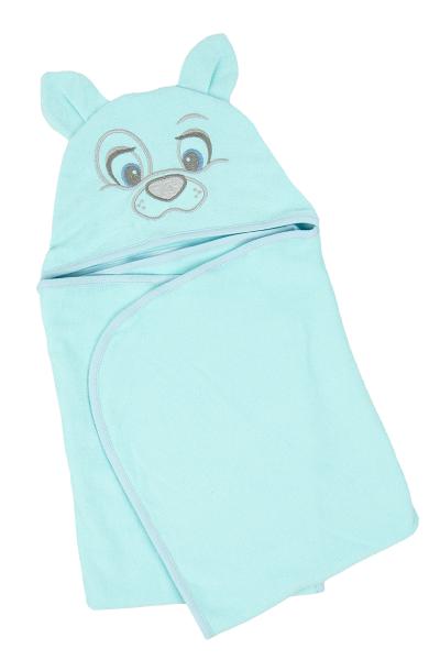 Уголок-пеленка с вышивкой, голубой 150135605-016