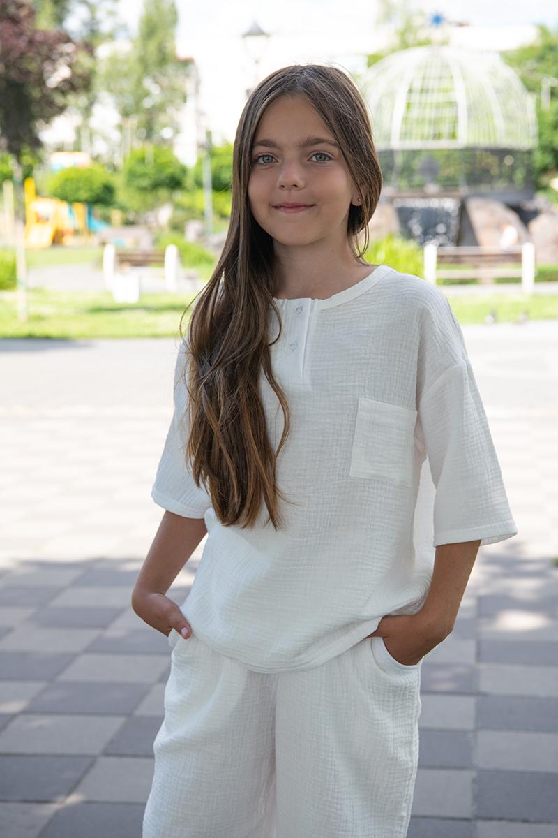 Комплект для девочки, молочный 080452194-035