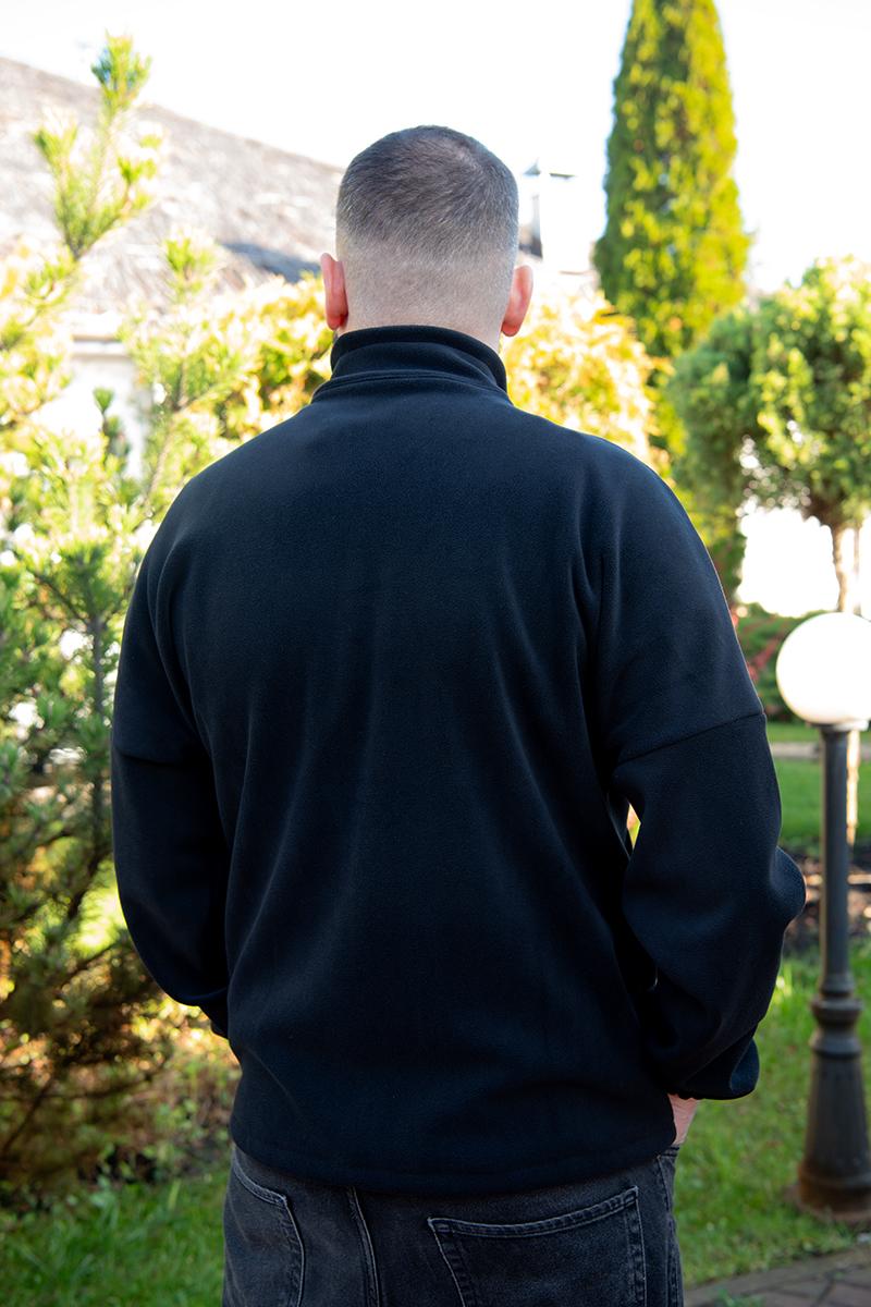 Флисовая кофта мужская, черная 480924903-002