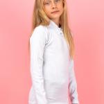 Блуза детская, белая 010302404-001