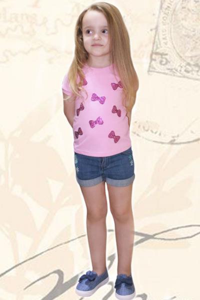 Блуза детская, розовая 010060111-005