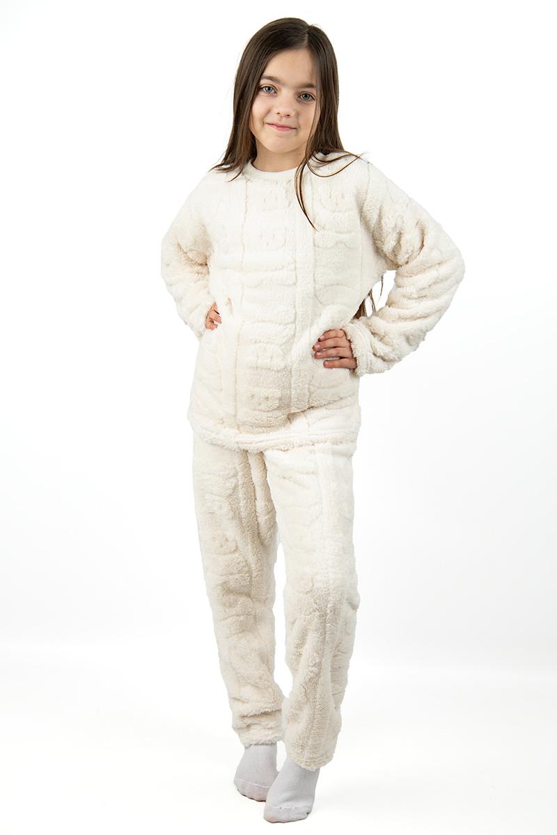 Пижама подростковая, молочная 170152505-035