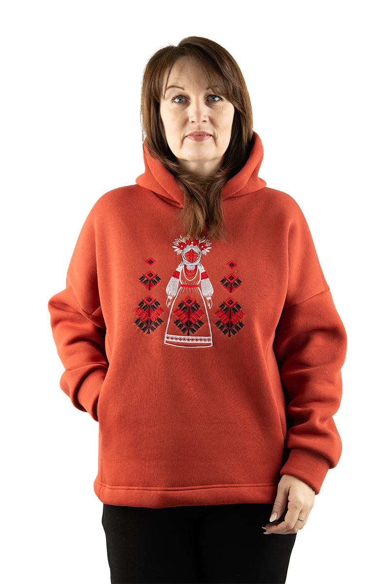 Жіночий худі, теракотовий 400822204-301