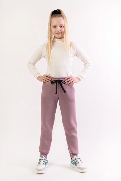 Дитячі теплі штани, попелясто-рожеві 030367204-330