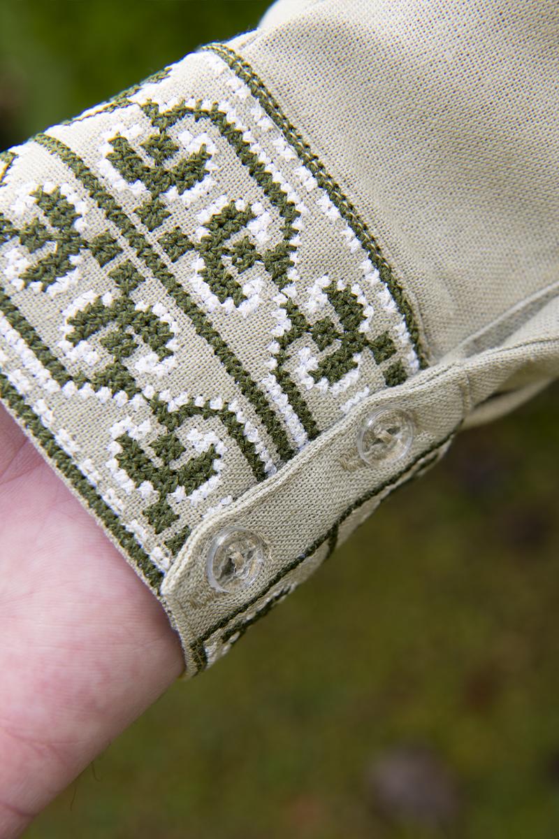 Вишиванка чоловіча, оливкова 470144193-125