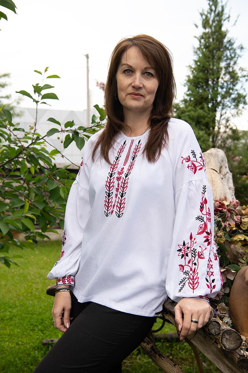 Вишиванка жіноча, біла 301074193-001