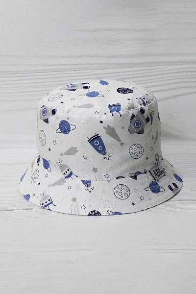 Посмотреть Панамка детская для мальчика, белая 040103900-401 Панамка детская для мальчика, белая 040103900-401