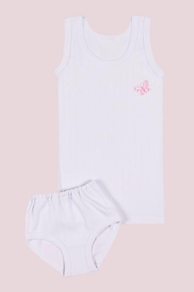 Посмотреть Комплект трусы и майка, белый 120108309-001 Комплект трусы и майка, белый 120108309-001