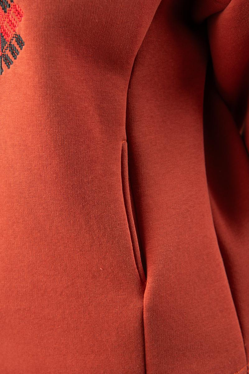 Жіночий худі, теракотовий 400822204-301
