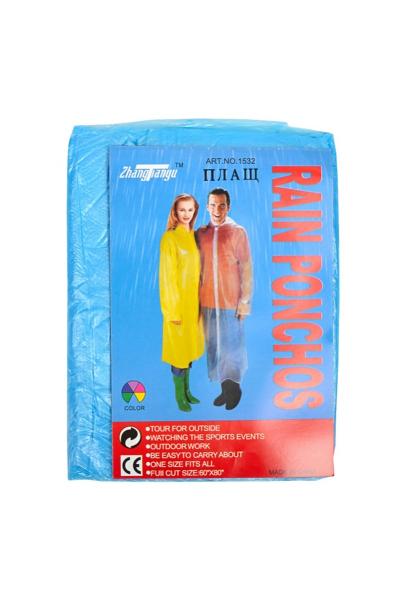 Дождевик-плащ, голубой 739372900-016