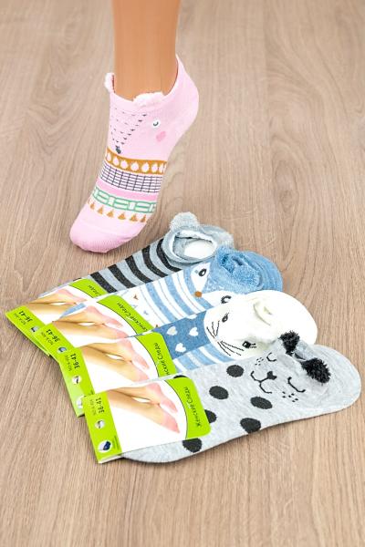 Носки-следы женские, ассорти 600302150-000