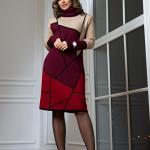 Платье женское ЛОРА, бордовый 149546