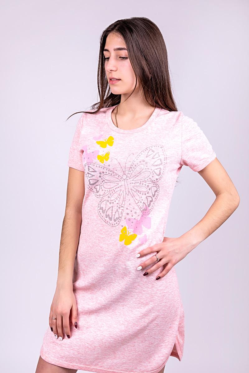 Нічна сорочка жіноча, рожева 331012421-005