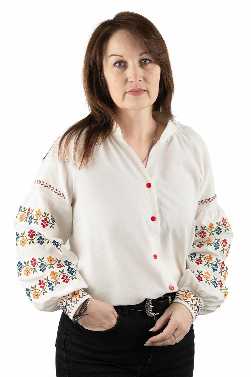 Вишиванка жіноча, молочна 301065193-035