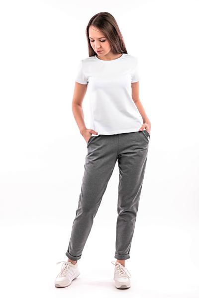 Жіночі спортивні штани, сірий меланж 310802170-027