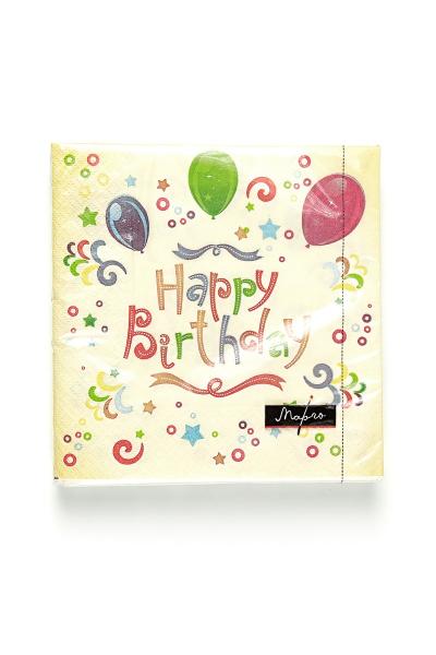 Салфетки, Happy Birthdаy 9512