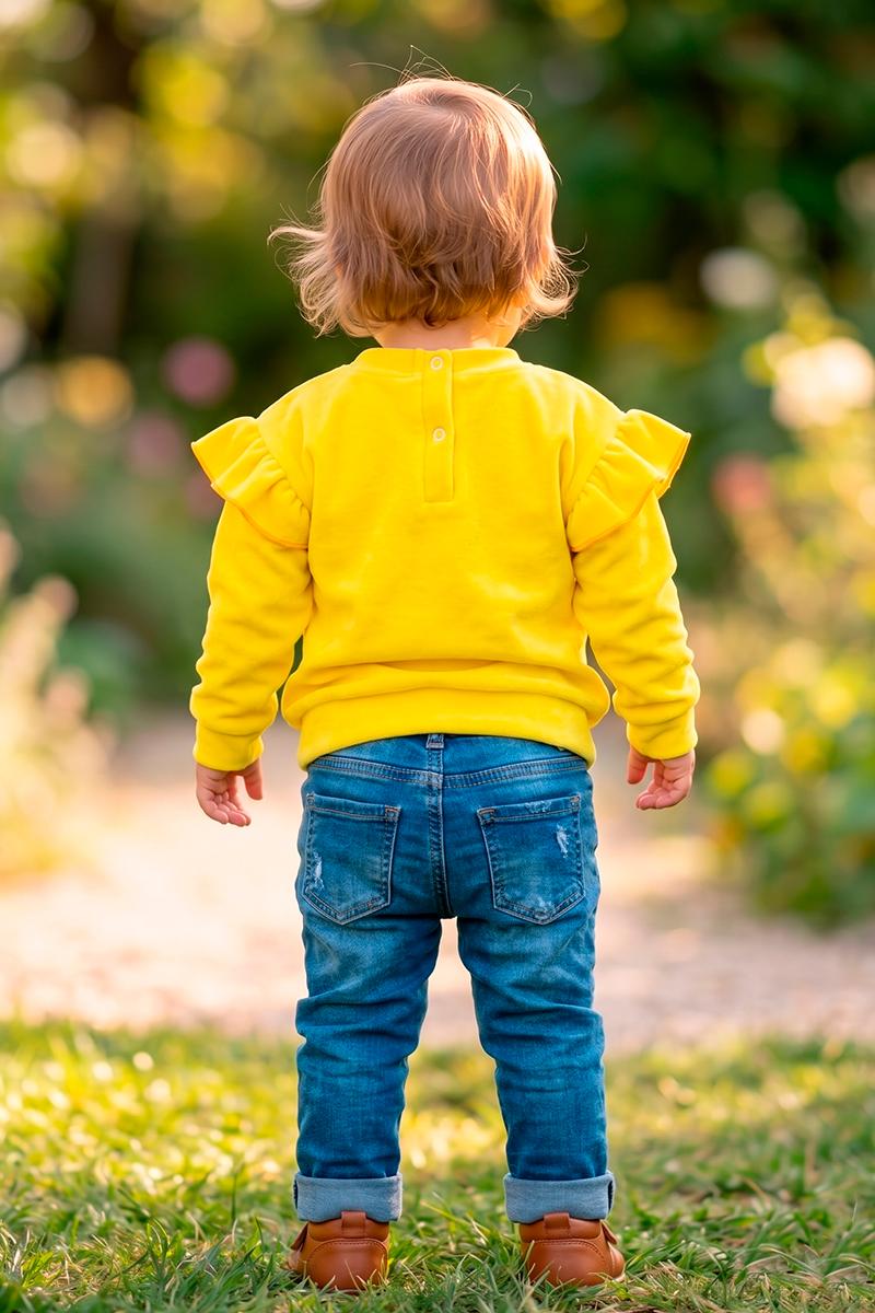 Світшот для малюків, лимонний 230853704-013