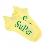 Носки женские укороченные, лимонные 600019105-012