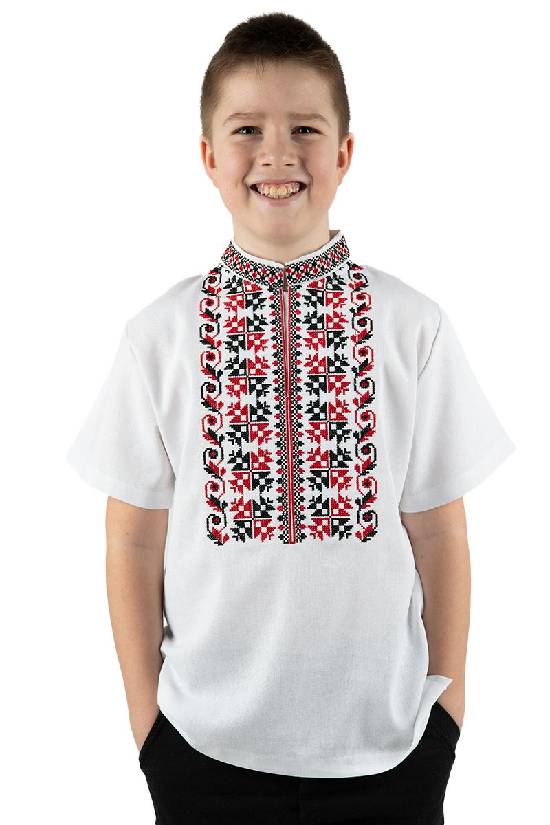 Вишиванка для хлопчиків, біла 210516193-001