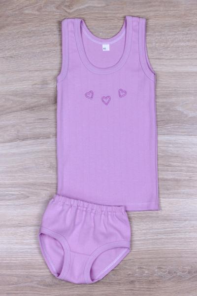Подивитись Комплект труси і майка, ліловий 120108309-011 Комплект труси і майка, ліловий 120108309-011
