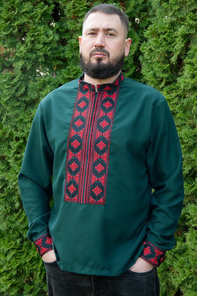 Вишиванка чоловіча, смарагдова 470147193-047