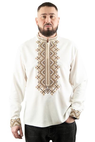 Вышиванка мужская, молочная 470153193-035