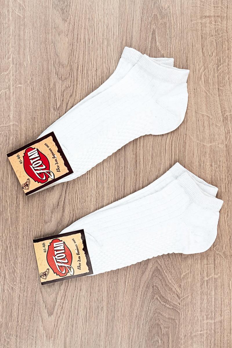 Носки мужские укороченные, белые 602030643-001