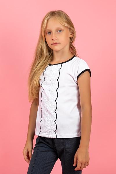 Блуза детская, белая 010056111-001
